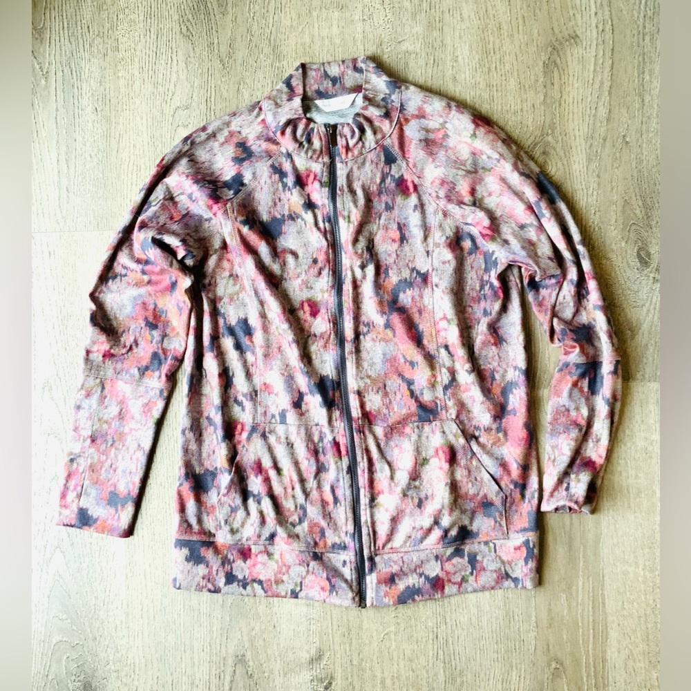 Christopher & Banks Multicolor Bomber Jacket Large (?)